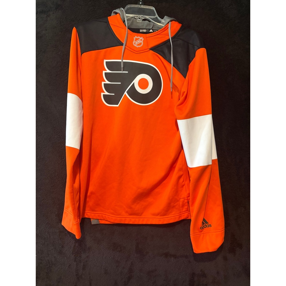 Adidas NHL Philadelphia‎ Flyers Hoodie Pullover Sweatshirt Hockey Small